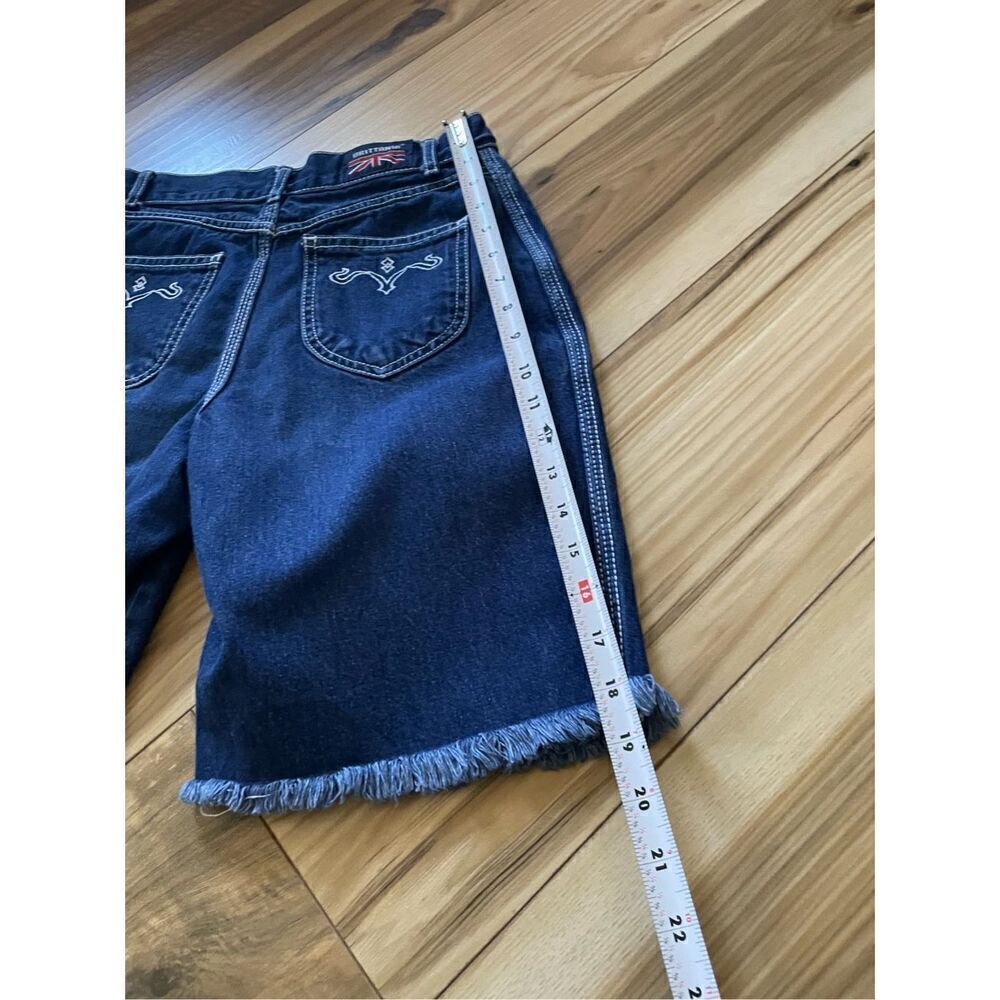 Brittania Vintage 1970s High Waist Women’s Blue Shorts- Bermuda Made in USA - Picture 3 of 6